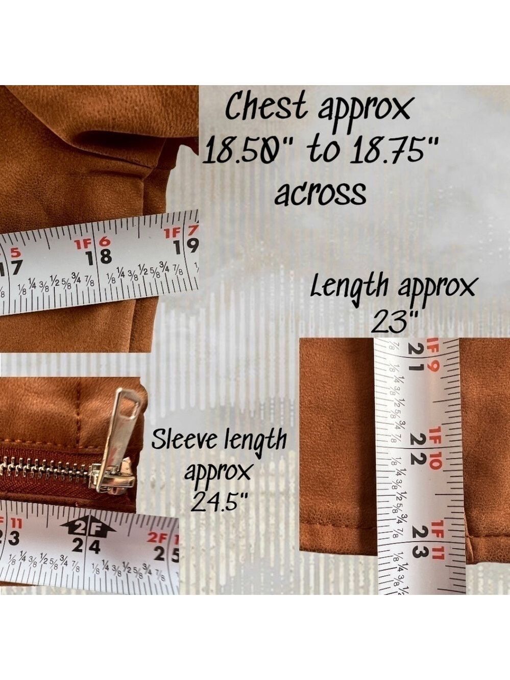 FREE PEOPLE NWT Harriett Moto-Style Brown Vegan Suede, Black Hood Jacket/Md - Picture 15 of 16